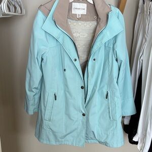 Coldwater Creek Women's Aqua Trench Coat